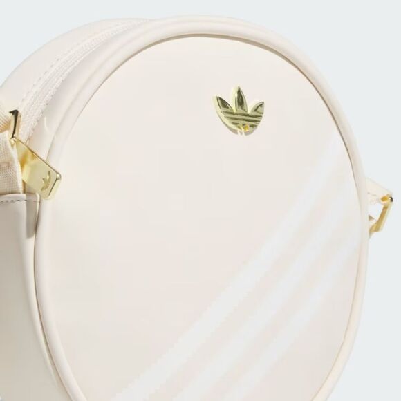 Adidas Terrace Crossbody Bag- White/Gold Metallic/White - Picture 3 of 11